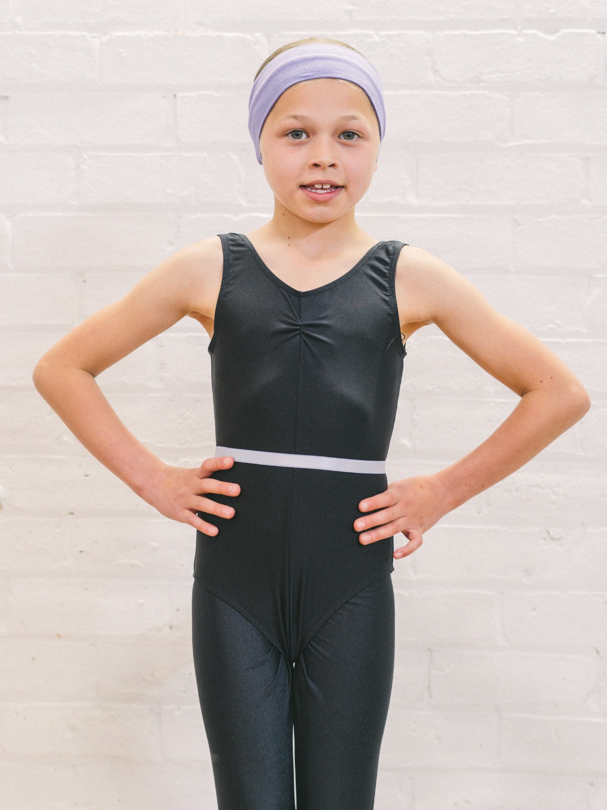 Black Nylon Leotard
